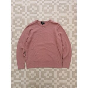 Todd Snyder Waffleknit Merino Wool Sweater Size XXL Fits Large Mauve Pink Men's